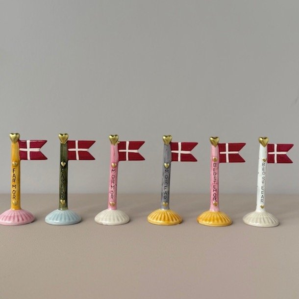 Flag lille bedsteforldre keramik