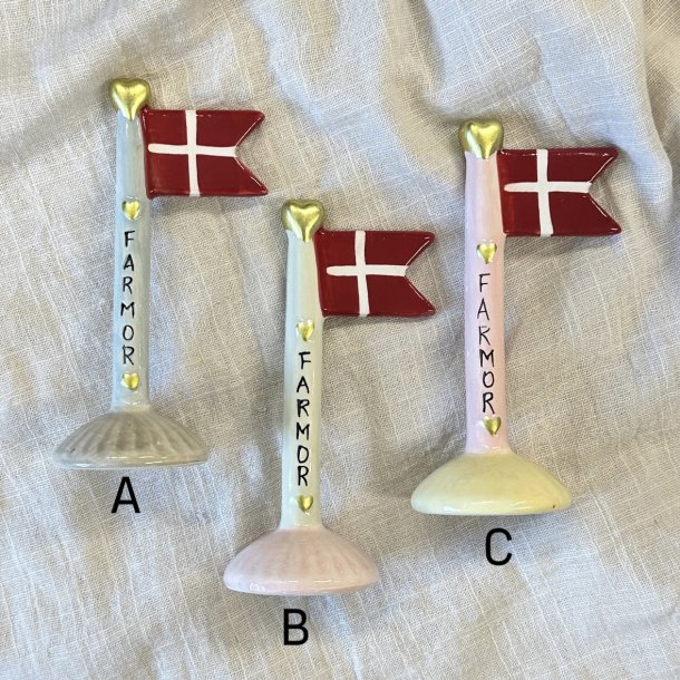 Flag lille farmor keramik