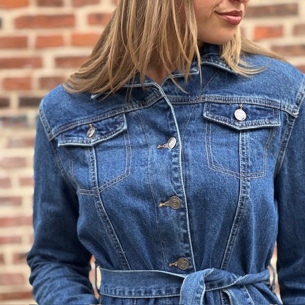 Denim kjole s-xl