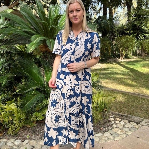 Skjortekjole emma viskose str. M-4XL