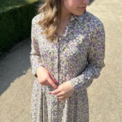 Maxi kjole med Mariah lilac viskose str. S-XL