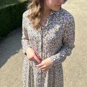 Maxi kjole med Mariah lilac viskose str. S-XL