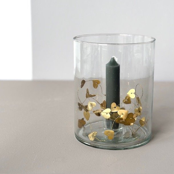 Cylinder stage m/fast indsats  glas