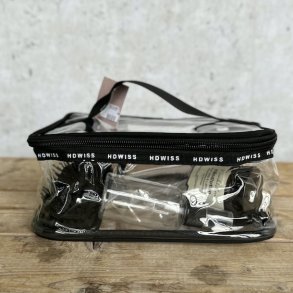 Toilettaske transparent hndbagage