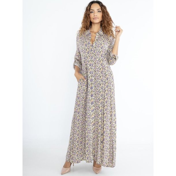 Maxi kjole med Mariah lilac viskose str. S-XL