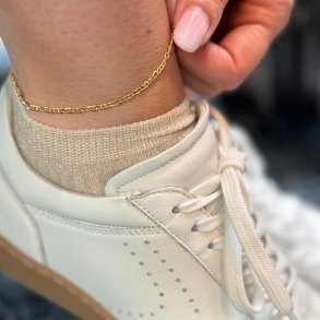 Ankelkde FIGARO Forgyldt Slv