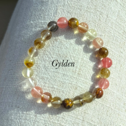 Armbnd glas med elastik