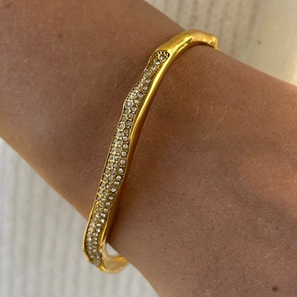 Armring GLOW ELLA vandfast 18 kt. forgyldt 