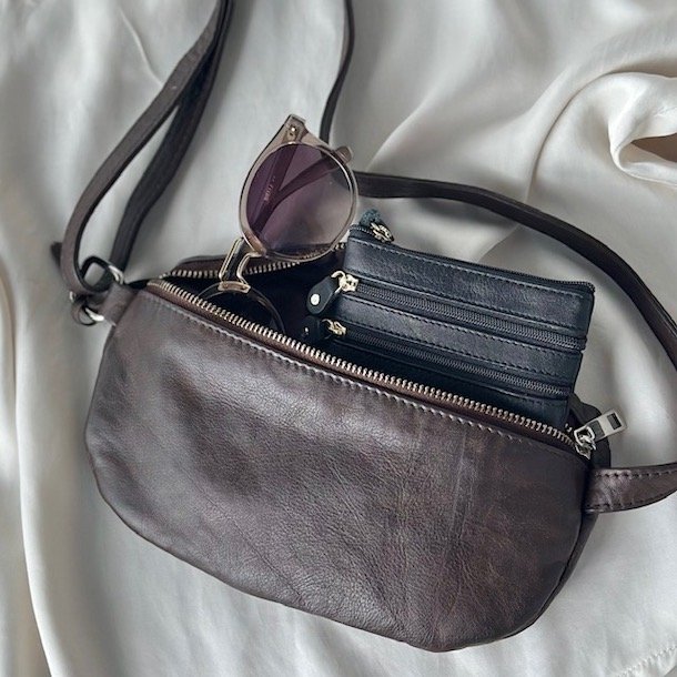 Taske nr 38 bltetaske skind