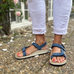 Fly Flot dame sandal sort nubuk