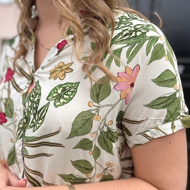 Bluse Zenna FLORA str. S-XXXL viskose