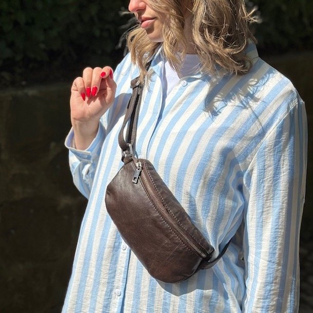 Taske nr 38 bltetaske skind