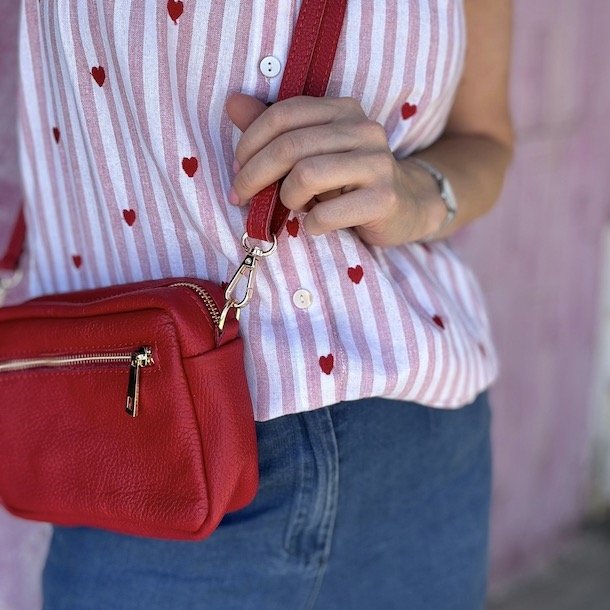 Crossbody Silje skind