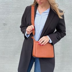 Crossbody med kanvas rem