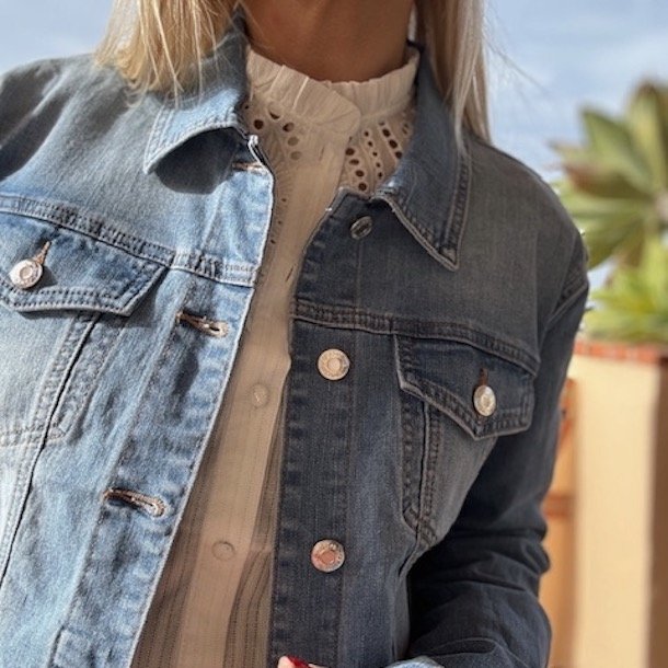 Denim jakke bomuld str. S-4XL