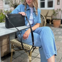 Denim skjorte LIGHT med korte rmer str. S-XXL