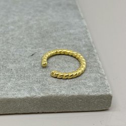 HUSH earcuff forgyldt slv