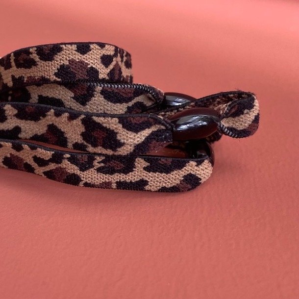 Leopard hrelastikker st af 4 stk