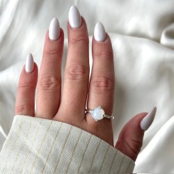 Fingerring STONE PEGGY Sterling slv