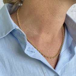 Halskde BALOO Forgyldt slv