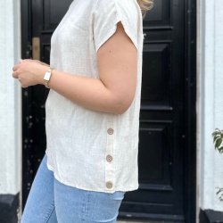 Bluse Kate hr/viskose miks M-XXL