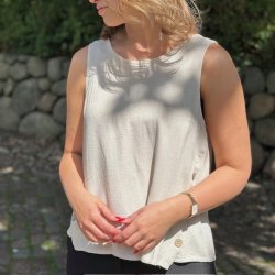 Top Kathie hr/bomuld str. M-XXL