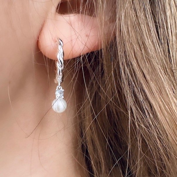 Hoops CURLY SKY 20 mm Sterling Slv