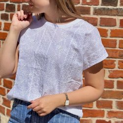 T-shirt med broderi str. M-XL