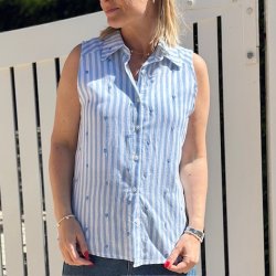 rmels skjorte med hjerter str. S-XL