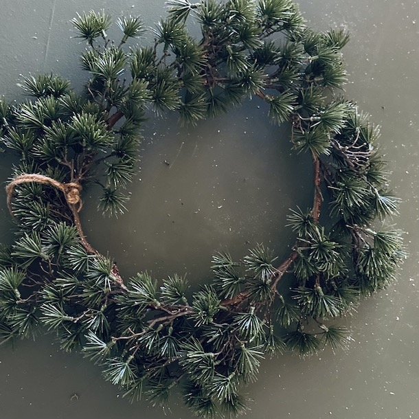 Ceder krans D45cm plastik 