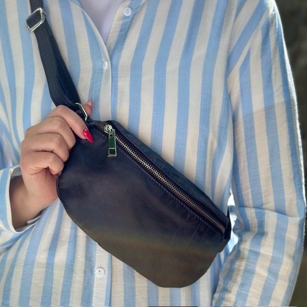 Taske nr 38 bltetaske skind