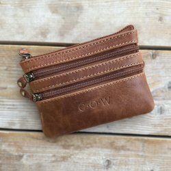  Cow pung m. 4 rum skind raw cognac