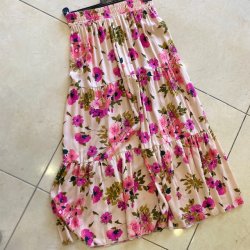 Nederdel m. blomster str. S/M