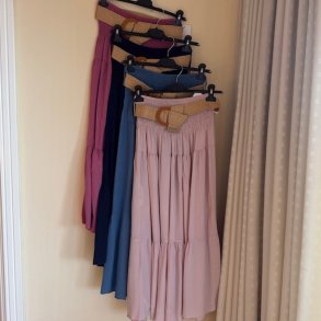 Smock nederdel med natur blte 