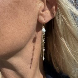 retrde RICE DOT forgyldt slv