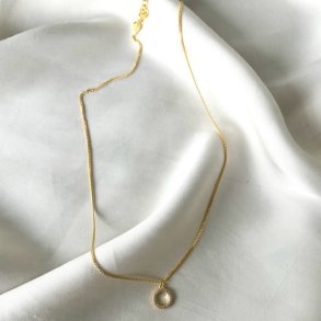 halskde DARLING CIRCLE Forgyldt Slv