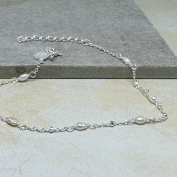 Armbnd RICE DOT sterling slv