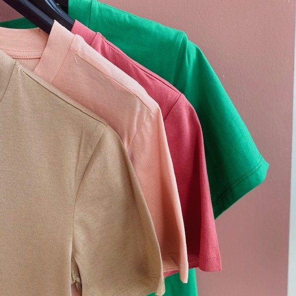 Basic T-Shirt 100% bomuld str. S-XL