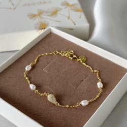Armbnd PAV PEARL Forgyldt Slv