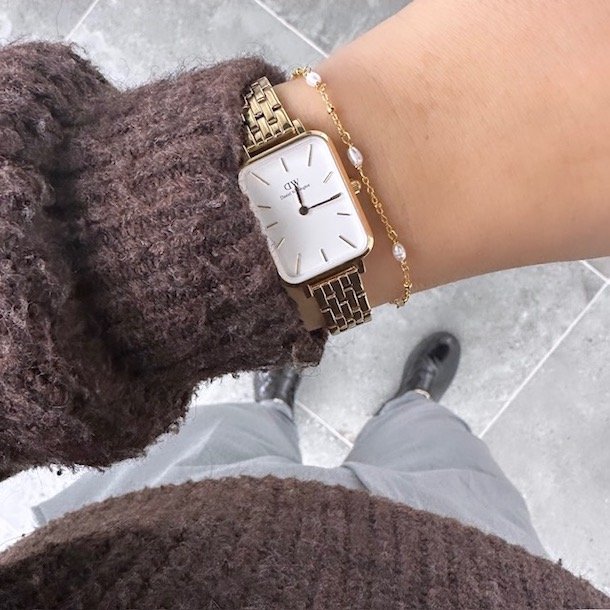 Armbnd RICE DOT forgyldt slv