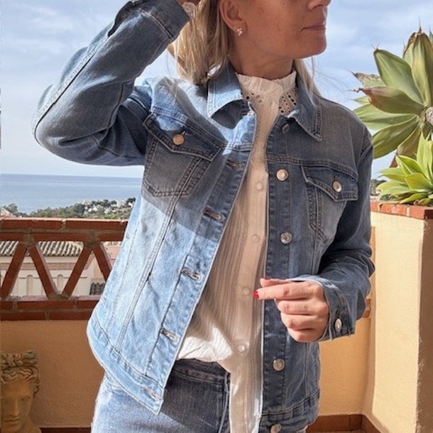 Denim jakke bomuld str. S-4XL