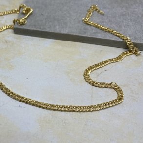 Rombo halskde forgyldt