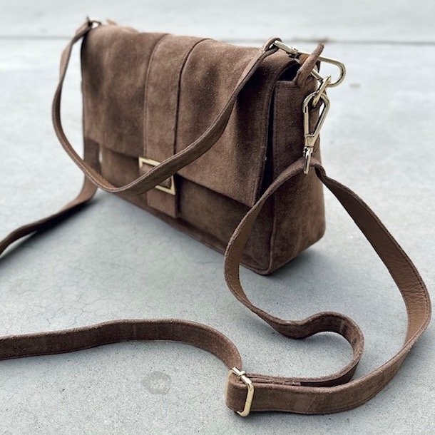 Pilar Crossbody skind - ruskind