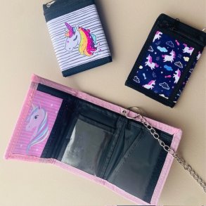 Pige pung velcro enhjrning