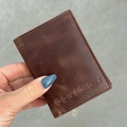 Kortholder 3-fljet Cow skind