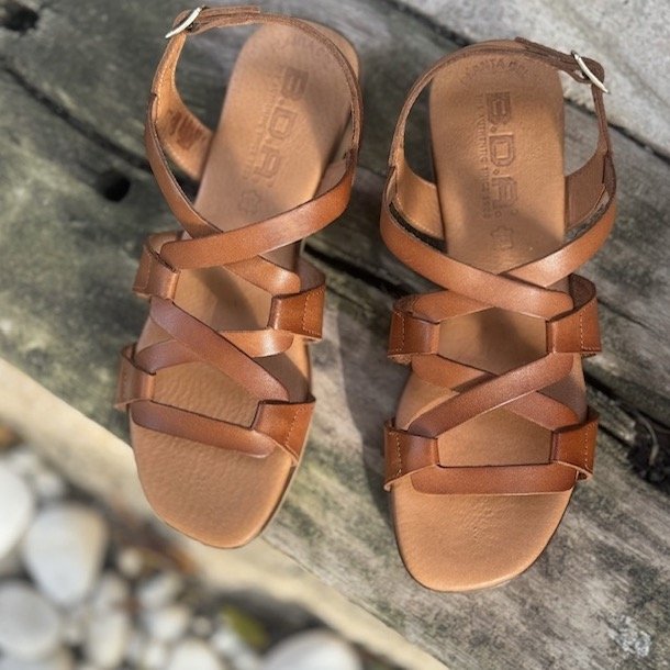 Sandal Sara cognac skind str. 36-41