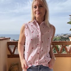 rmels skjorte med hjerter str. S-XL