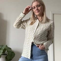 Skjorte Bea Let M�nster viskose XS-XXl