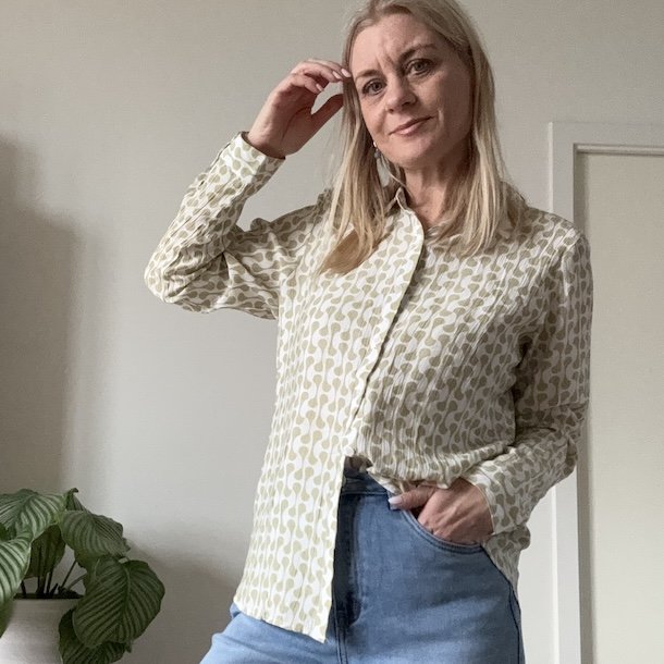 Skjorte Bea Let M�nster viskose XS-XXl