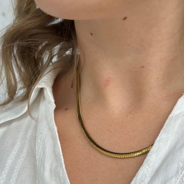 Halskde SHINE vandfast 18kt. forgyldt